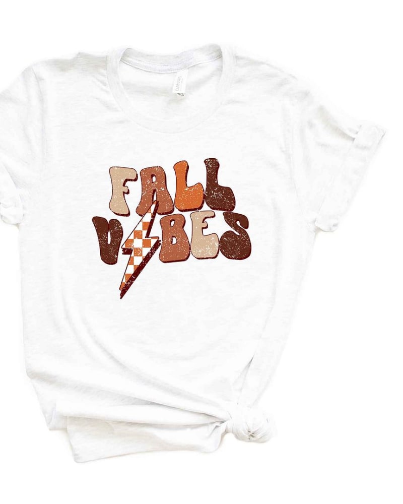 Front of a size 2XL Retro Fall Vibes Wavy Short Sleeve Graphic Tee in White by Simply Sage Market. | dia_product_style_image_id:301592